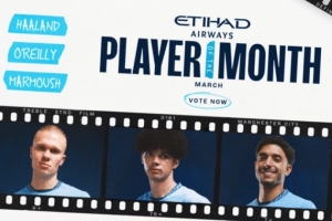 曼城3月队内最佳候选：哈兰德、尼科-奥赖利、马尔穆什